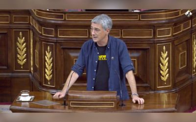 «Datos vs. patrañas»: Oskar Matute explica en el Congreso la diferencia entre allanamiento y okupación