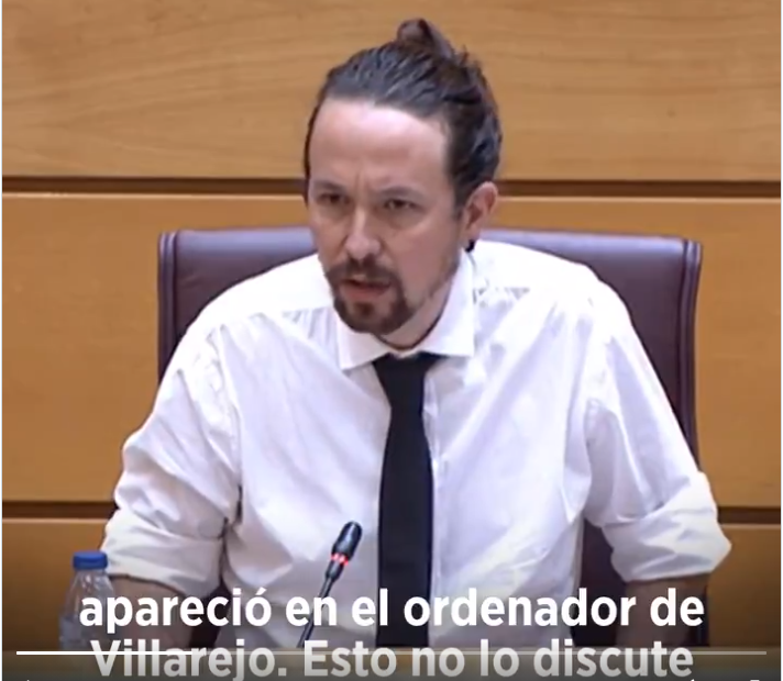 Pablo Iglesias responde en el Senado sobre la maniobra judicial en su contra